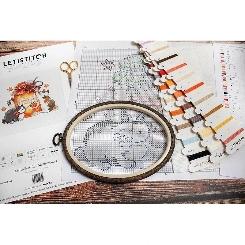 LetiStitch Best Toy Counted Cross Stitch Kit
