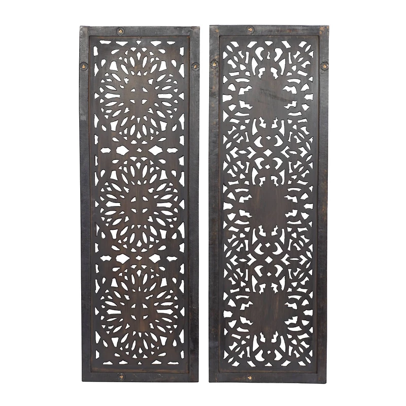 36" Brown Traditional Wall Décor Set