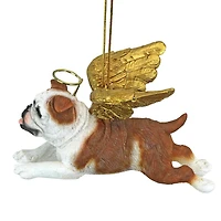 Design Toscano Honor the Pooch Bulldog Angel Ornament