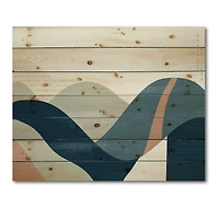 Designart - Abstract Geometric Landscape With Hills