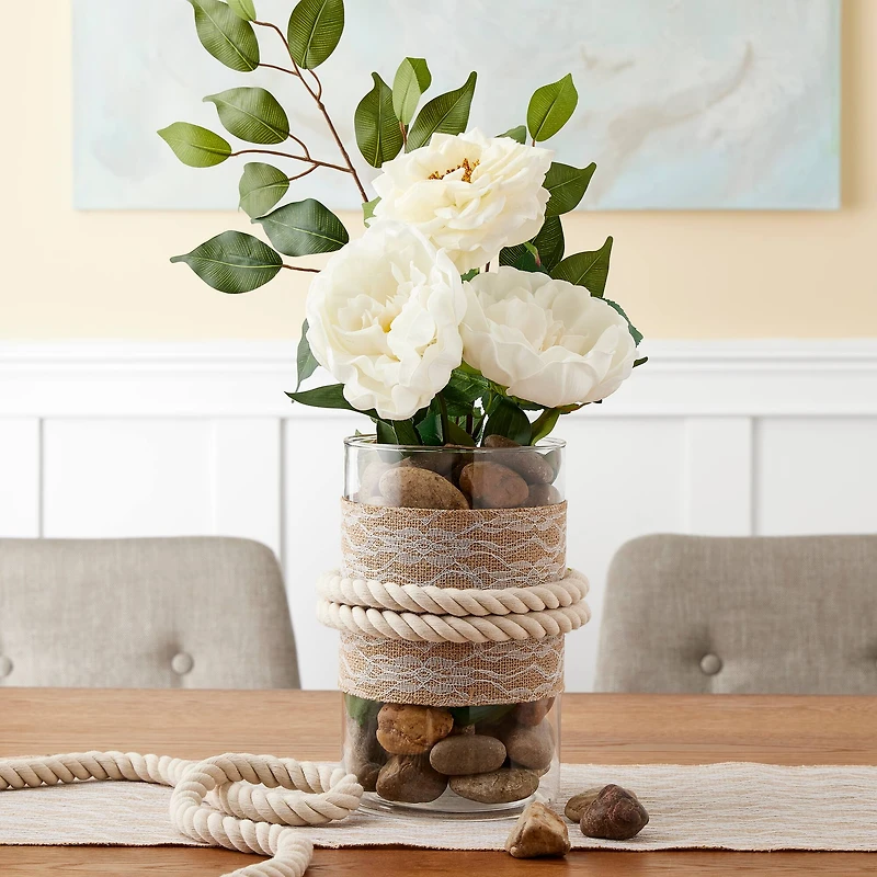 12 Pack: Burlap With Lace Overlay by Ashland®