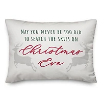 Look to the Skies on Christmas Eve 20" x 14" Spun Poly Pillow