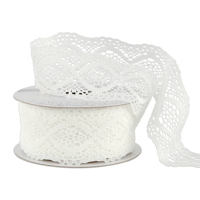 12 Pack: 1.5" x 4yd. Lace Ribbon by Celebrate It™ Classic