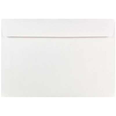 JAM Paper 7" x 10" White Booklet Commercial Envelopes, 50ct.