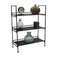 Organize It All Espresso 3 Tier Shelf