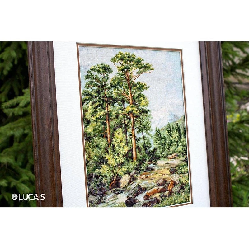 Luca-s Mountain River Counted Cross Stitch Kit