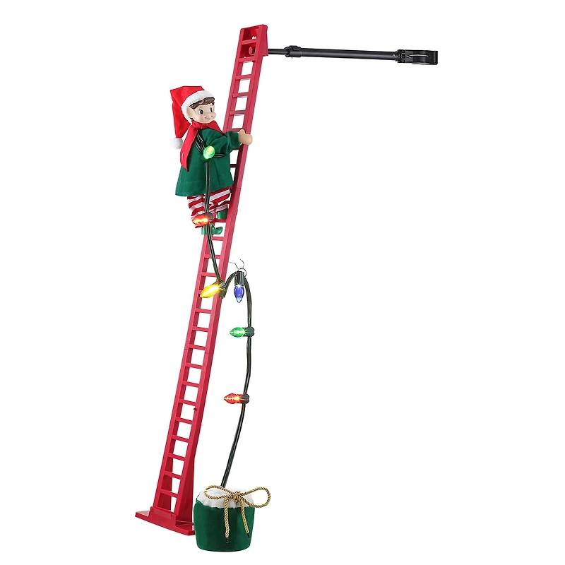 Mr. Christmas 43" Animated Ladder Climbing Elf
