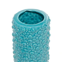 Blue Stoneware Modern Vase Set