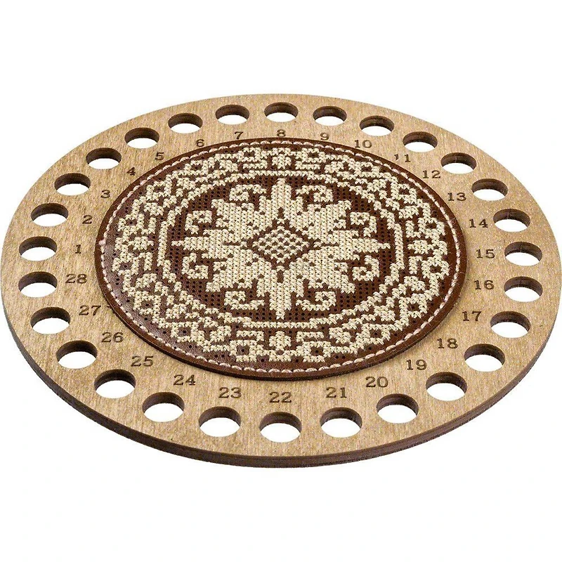 Wonderland Crafts Fair Isle Flower Thread Organizer Embroidery Kit