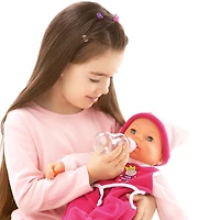 Bayer Design 18" Princess Pink Hello Baby Multi Function Doll