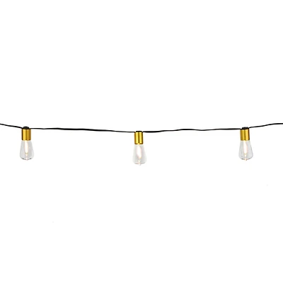 12ct. Gold Tube Warm White LED String Lights by Ashland®