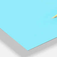 Designart 'Pink And Blue Banana Large Modern Multipanel Wall Clock