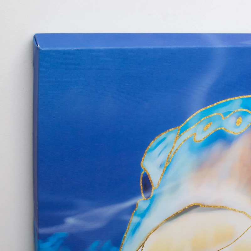 Sea Turtle Outdoor Canvas Art Print - 35"x35"