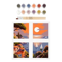 Coastal Sunset Paint-by-Number Gallery Mini Kit by Ashland®
