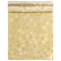 JAM Paper 6.25 x 7.875" Gold Stars Foil Open End Envelopes with Self Adhesive Closure, 25ct.