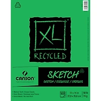 6 Pack: Canson® XL® Recycled Sketch Pad, 11" x 14"