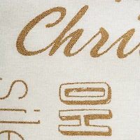 DII® 84" Gold Christmas Collage Tablecloth