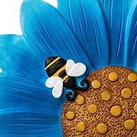 Glitzhome® 10" Cement Flower Textured Stepping Stones Set