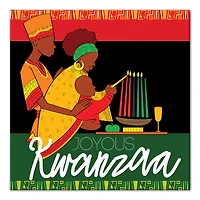 Joyous Kwanzaa Family Canvas Wall Art