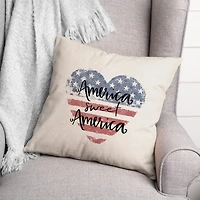 America Sweet America Throw Pillow