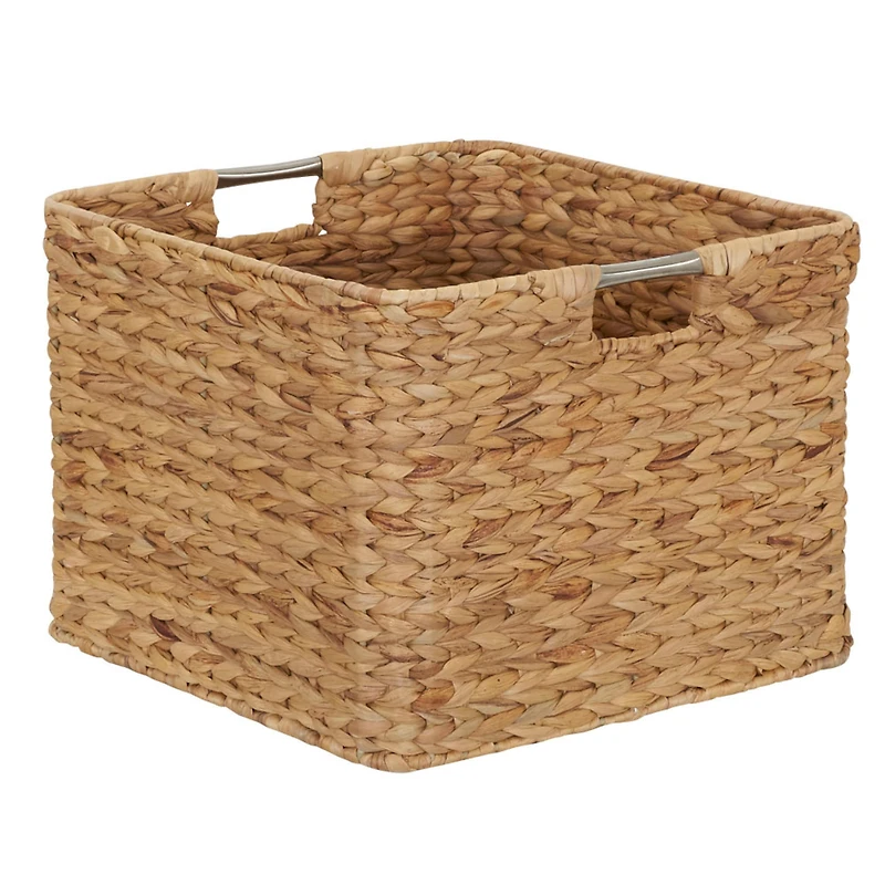 Household Essentials 11" Square Hyacinth Wicker Basket
