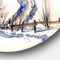 Designart - Country Road In Winter Times I