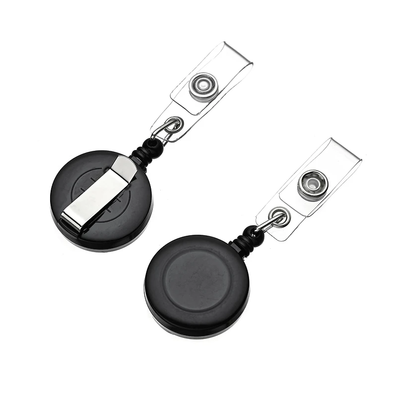 Black Retractable Badge Blanks, 2ct. by Bead Landing™