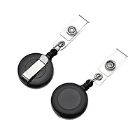 Black Retractable Badge Blanks, 2ct. by Bead Landing™