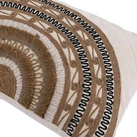 Hello Honey® Rustic Boho Sunrise Cotton & Linen Lumbar Pillow