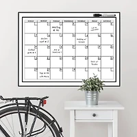 Wallpops White Monthly Dry Erase Calendar Decal