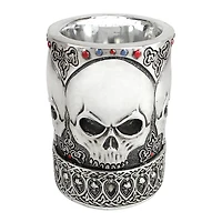 Design Toscano Gothic Skull Vessel & Pen Set