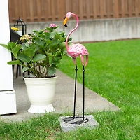 35" Tropical Tango Flamingo Statue