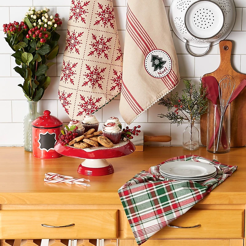 DII® Assorted Noel Tree Dishtowel Set