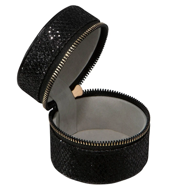 Ruby + Cash Black Circle Travel Jewelry Accessory Organizer