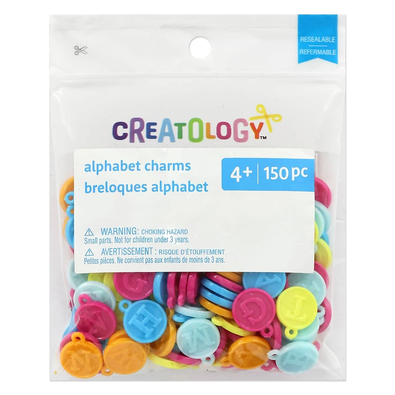 Mixed Wax Style Alphabet Charms, 150ct. by Creatology™