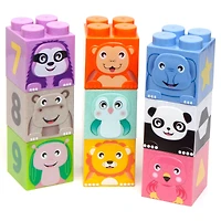 Roo Crew Cute Animal Construction Blocks Stack & Play