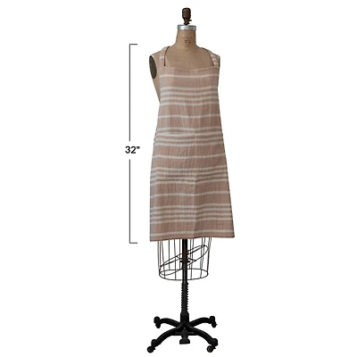 Hello Honey® Tan & Natural Cotton Double Cloth Apron
