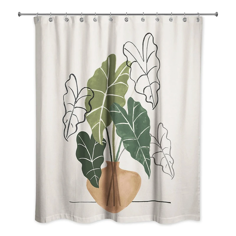 Boho Plant Still Life 71" x 74" Shower Curtain