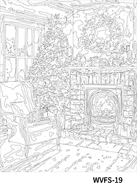 16" x 20" Cozy Fireplace Paint-by-Number Kit by Artist's Loft™