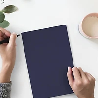 JAM Paper Navy Blue Matte 8.5" x 11" 80lb. Cardstock, 250 Sheets