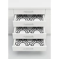 InHome Crawford Black & White Peel & Stick Wallpaper