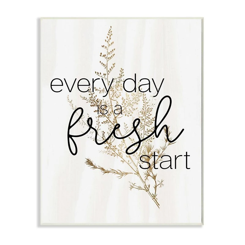 Stupell Industries Nature Everyday Fresh Start Wall Plaque