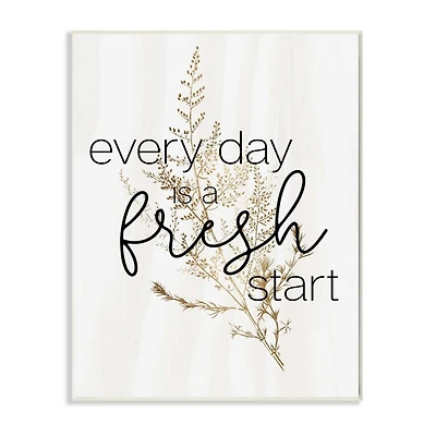 Stupell Industries Nature Everyday Fresh Start Wall Plaque
