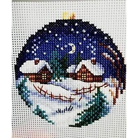 MP Studia Winter Landscape Plastic Canvas Counted Cross Stitch Kit