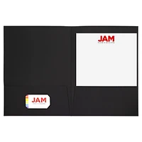 JAM Paper 9.5" x 11.5" 2-Pocket Linen Folders
