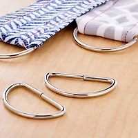 12 Packs: 4 ct. (48 total) 1.5" Metal D-Rings by Loops & Threads™