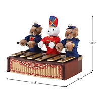 Mr. Christmas 10" Animated Bandstand Bears