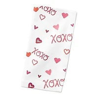 XOXO Pattern 10" x 10" Cotton Twill Napkin