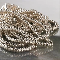 Silver Mercury Glass Seed Beads, 6/0 by Bead Landing™