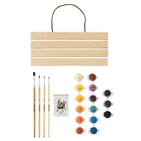 8" x 10" Abstract Fire Paint-by-Number Kit with Wood Display Hanger by Artist's Loft®